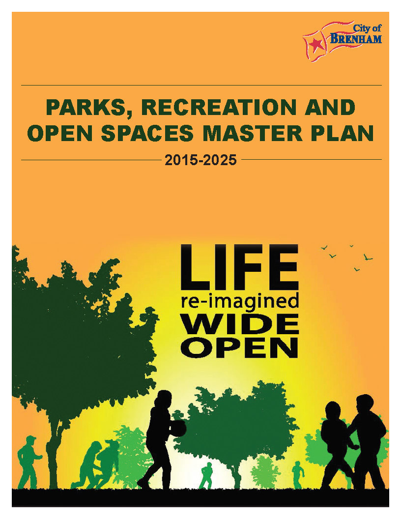 Parks, Recreation, and Open Spaces Master plan 2015-2025 - Cover image
