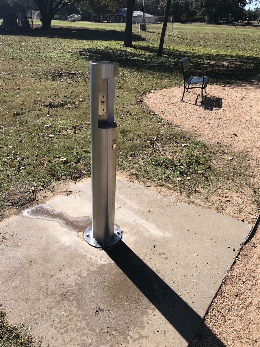 Water filling station going into Hohlt, Jackson, Henderson, and Fireman's parks